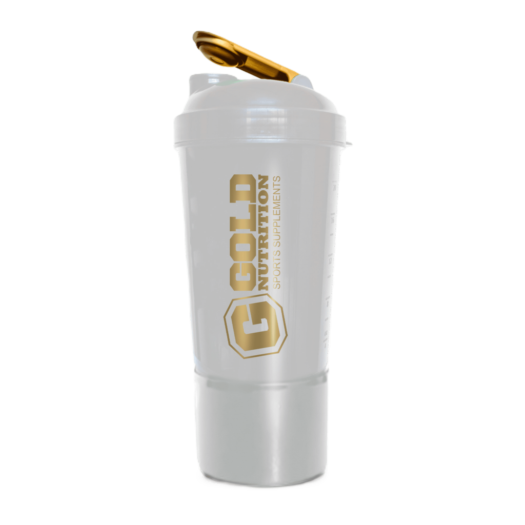 Shaker Gold Nutrition Compartimientos (Blanco)